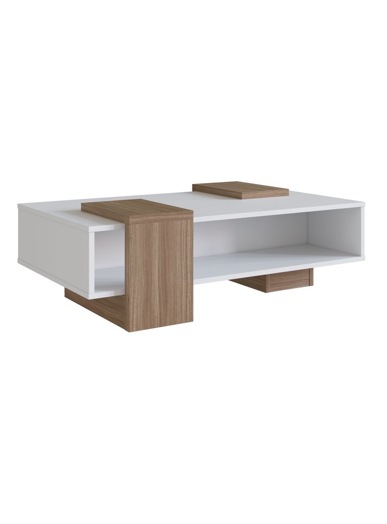 Mesa de Centro Moveli B93 Blanco-Castano