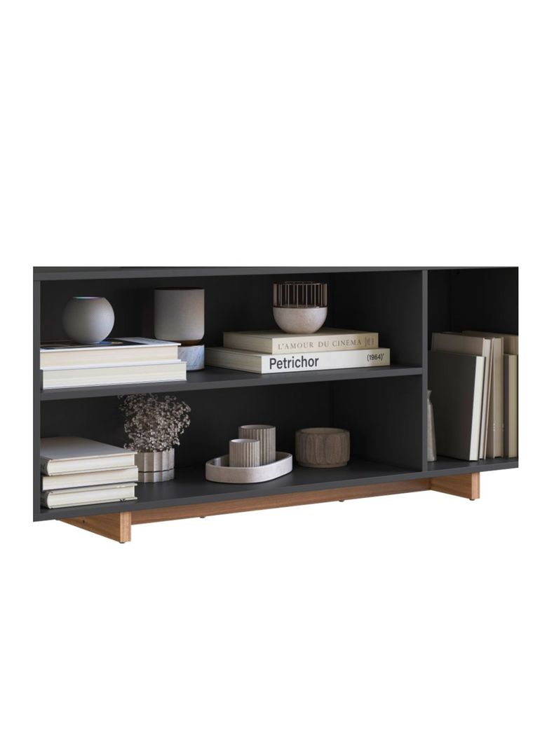 Rack TV 50" 3 Espacios B75 Negro