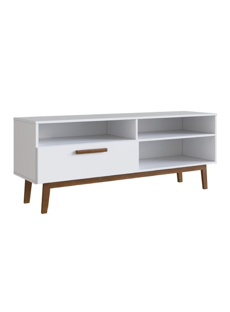 Rack TV 55" 4 Espacios B118 Blanco
