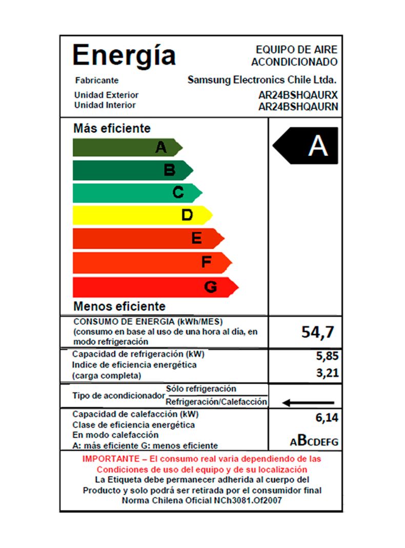 Aire Acondicionado Split Inverter Frío/Calor 24000 BTU/hr-10