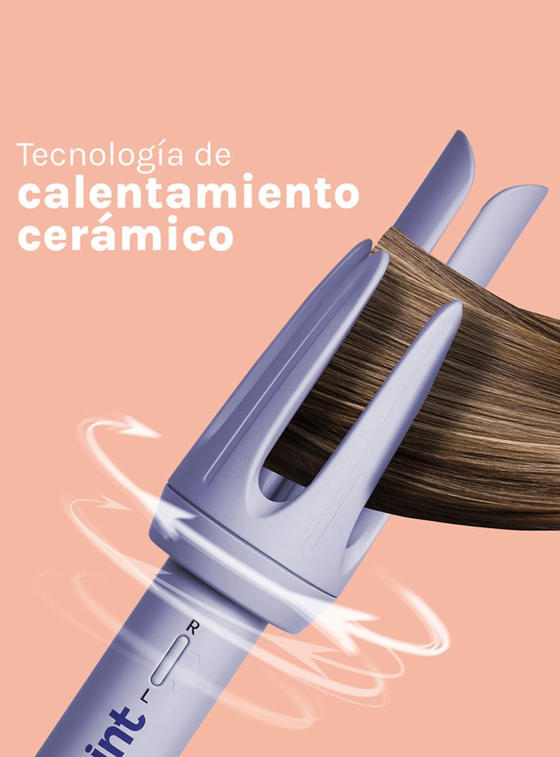 Ondulador de Pelo Automático Antienredos MHR-001L Lila -4