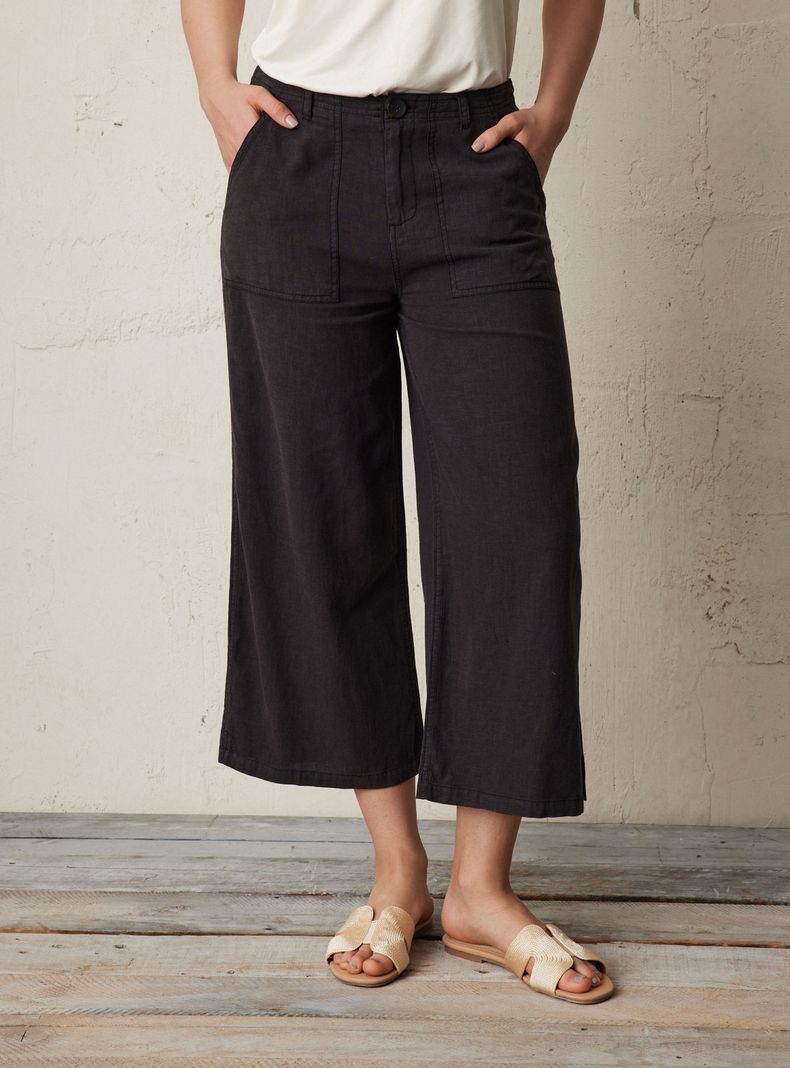 Pantalón Carpintero con Lino Proceso de Lavado
