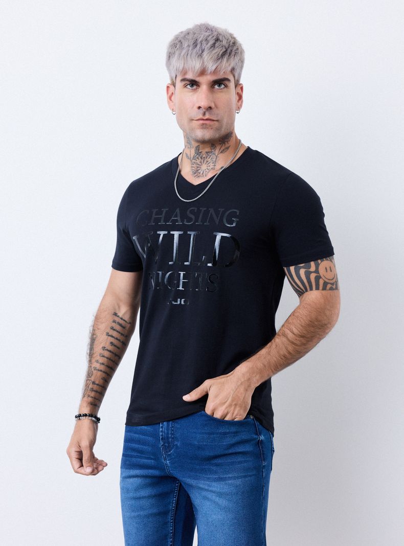 Polera con Estampado Gel