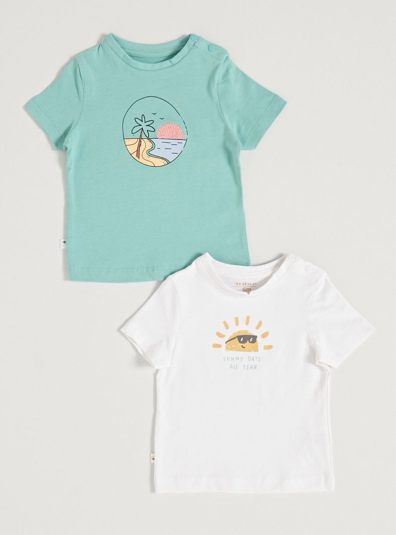 Polera Bipack con Estampado Frontal a $2.990