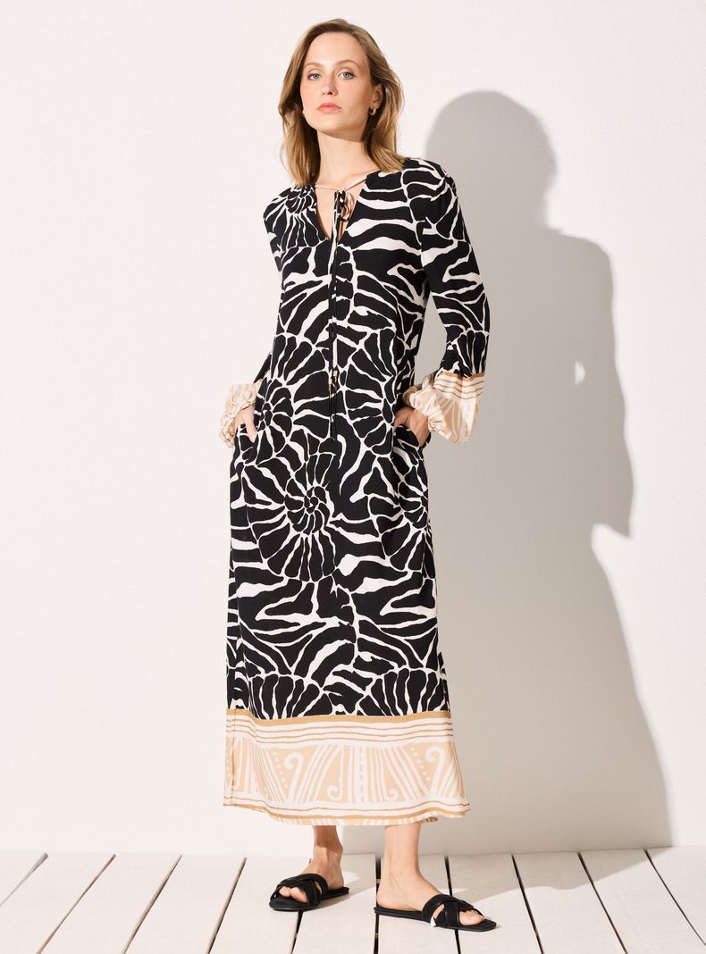 Vestido Túnica Laso con Mostacillas