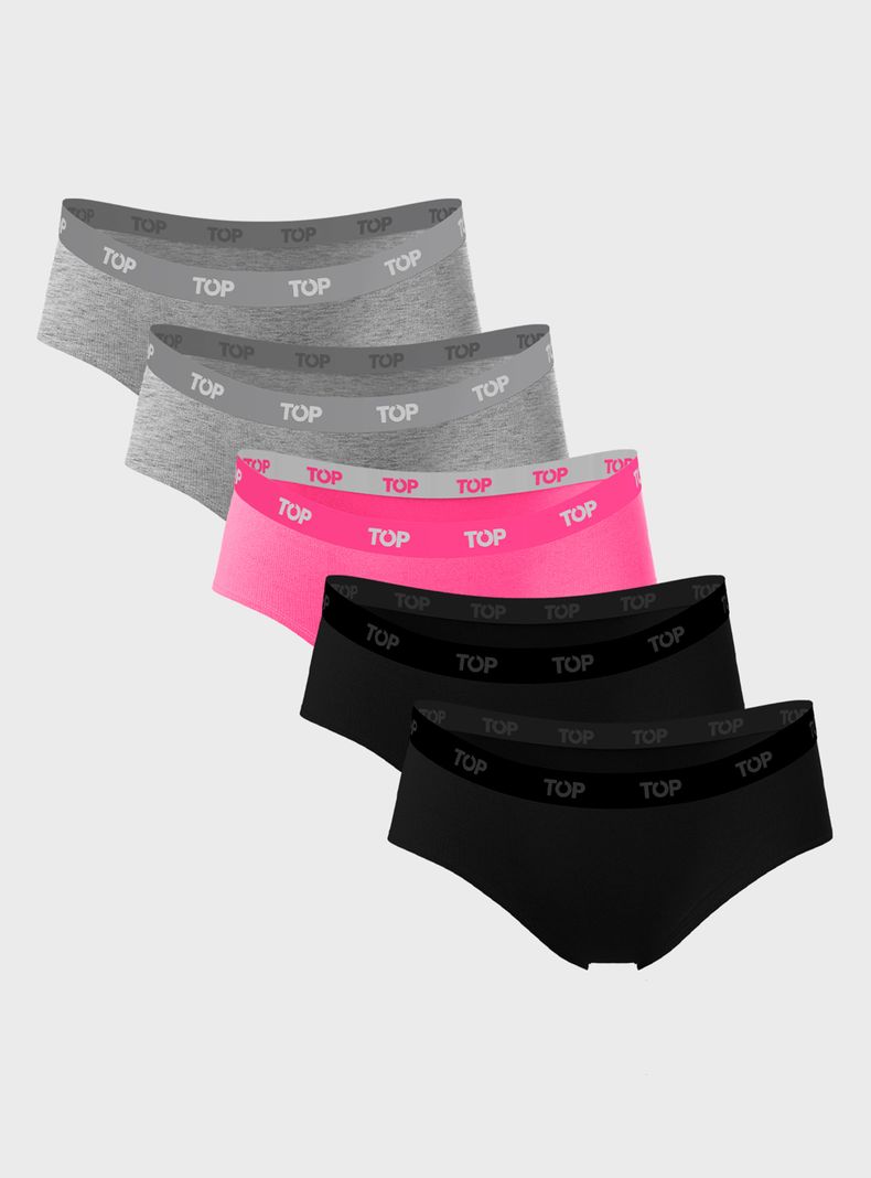 Pack 5 Pantaleta Algodon Multicolor Surtido XS