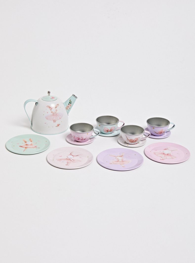 Accesorios Mini Hogar Set de Té Conejita Bailarina 15 Piezas