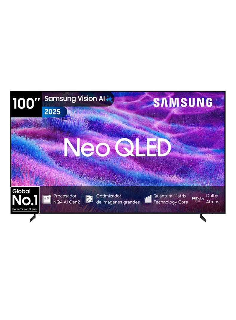Samsung Neo QLED Mini LED Smart TV 100'' 4K Vision AI QN80F 2025