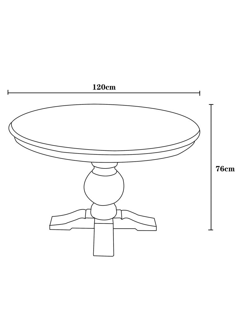 Mesa de Comedor Magnolia 120 cm Redonda-1