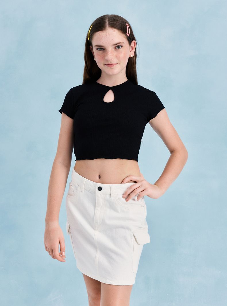 Polera Rib Lurex Niña