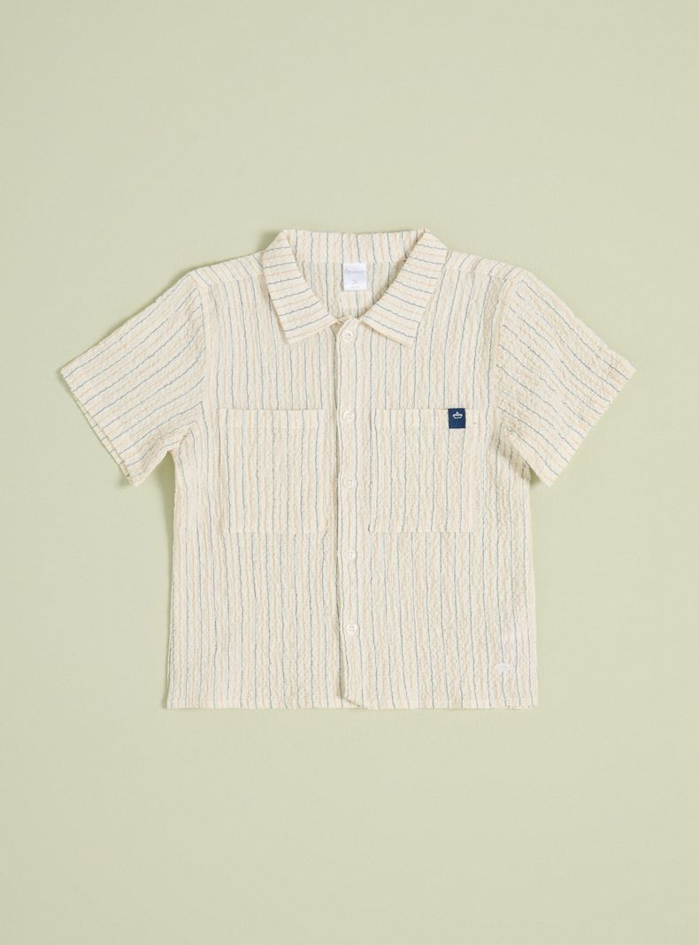 Camisa Diseño Rayas de Algodón