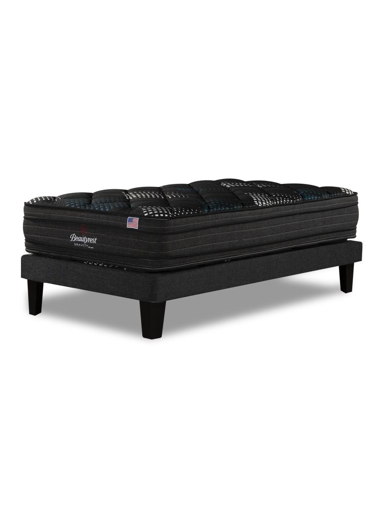 Cama Europea 1.5 Plazas Gravity Dual Tignes Gris