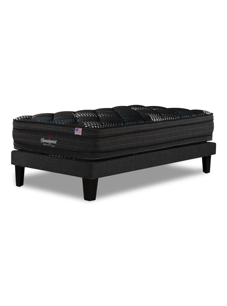 Cama Europea 1.5 Plazas Gravity Dual Tignes Plata