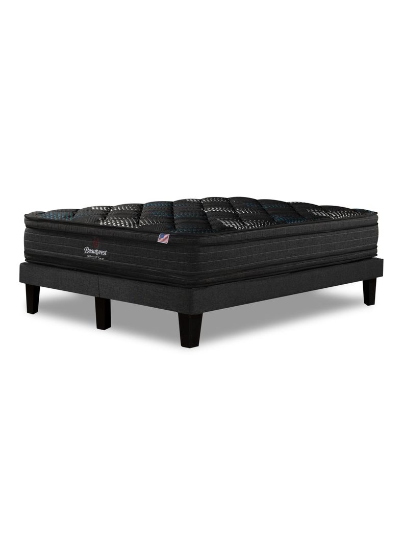 Cama Europea 2 Plazas Gravity Dual Tibet Gris