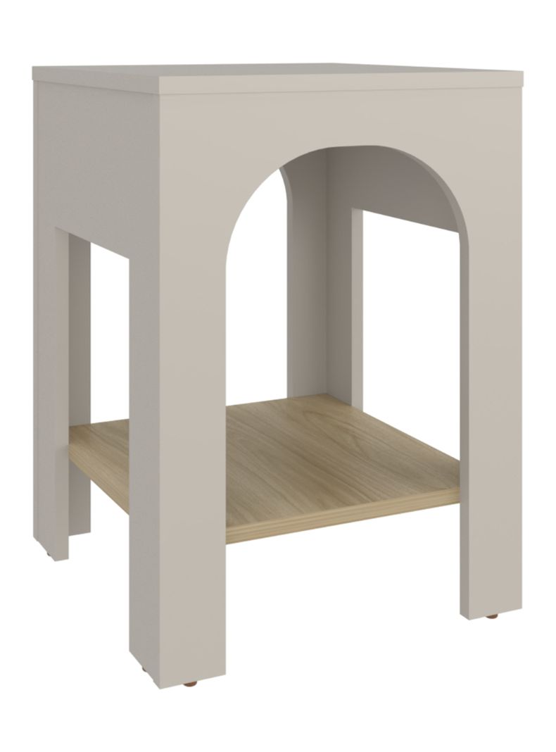 Mesa Lateral Aira 52x37.5x37.5 cm Capri y Fresno