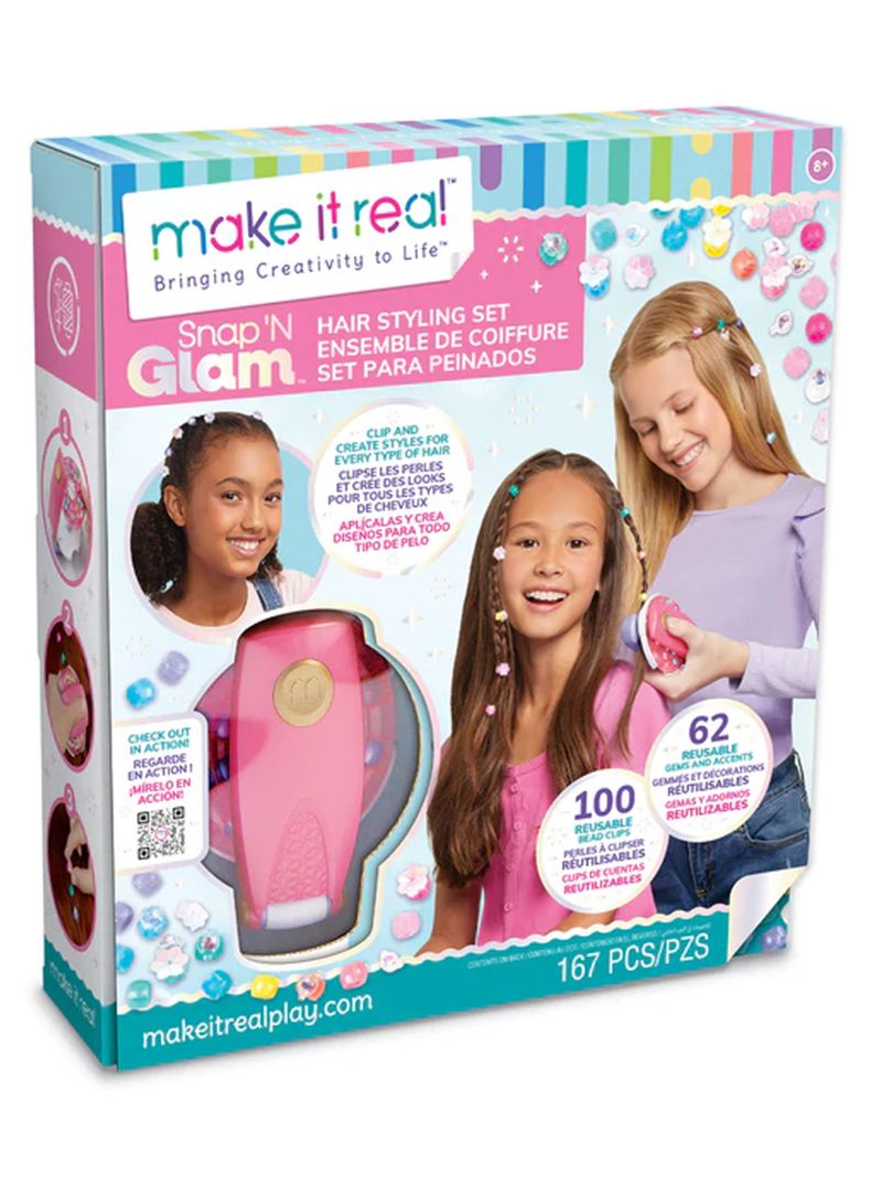 Set de peinado Snap 'N Glam 167 Piezas