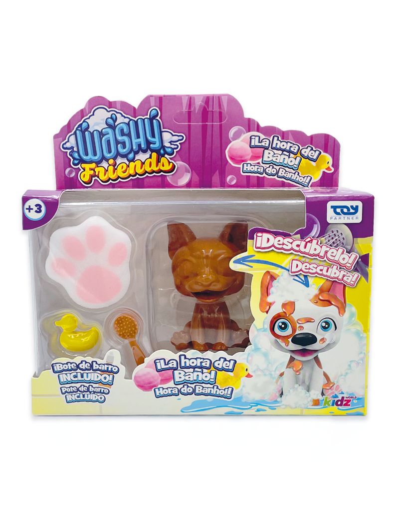 Set Figura Washy Friends Sorpresa con Accesorios 6 Piezas