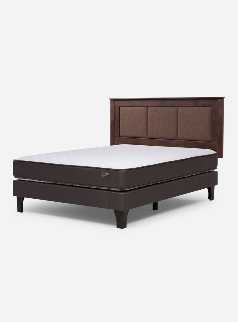 Cama Europea Ergo T 2 Plazas x200 cm + Respaldo Rachel