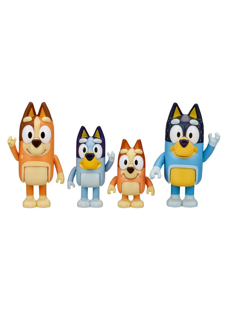 Set 4 Figura Bluey & Family