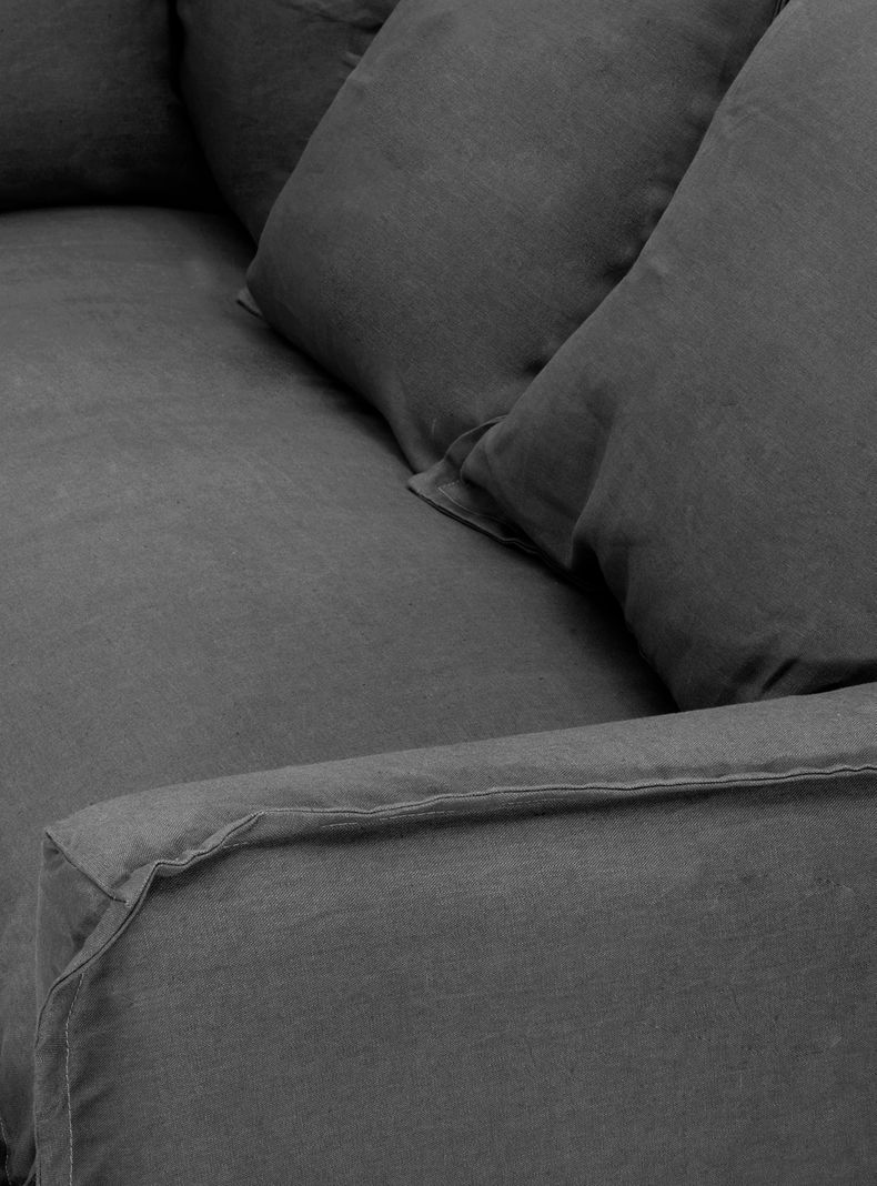 Sofá Fontana 180 Lino 3 Cuerpos-3