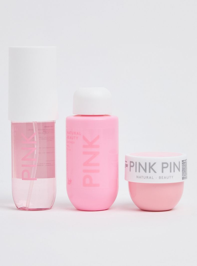 Set de Belleza Pink: Gel Ducha, Manteca y Mist 3 Piezas Set Spa