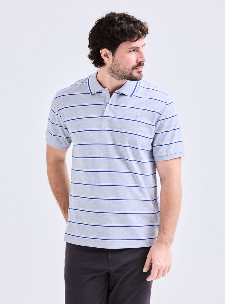 Polera Manga Corta Pique Rayas