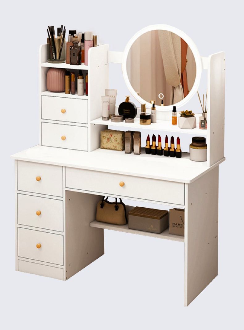 Cómoda Tocador Led Lux Blanco