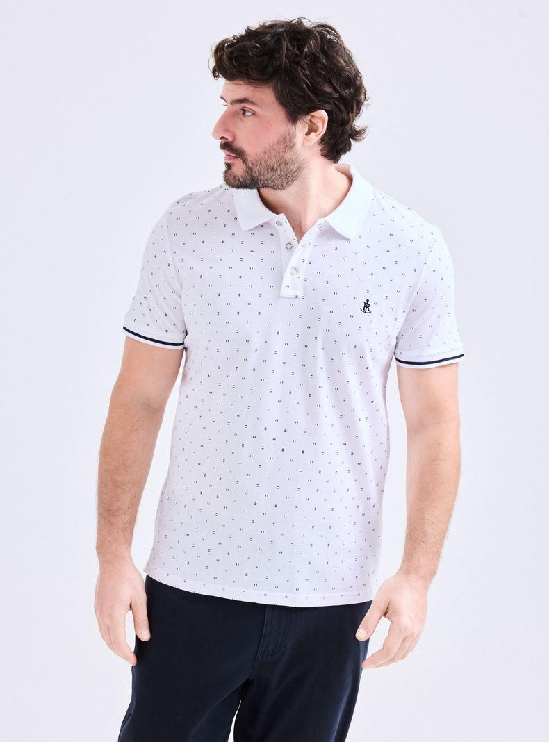 Polera Piqué Logo al Pecho