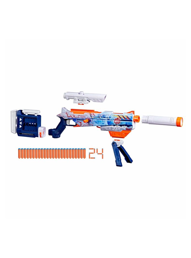 Lanzador de Dardos Loadout Arctic Zerostriker + 24 Dardos