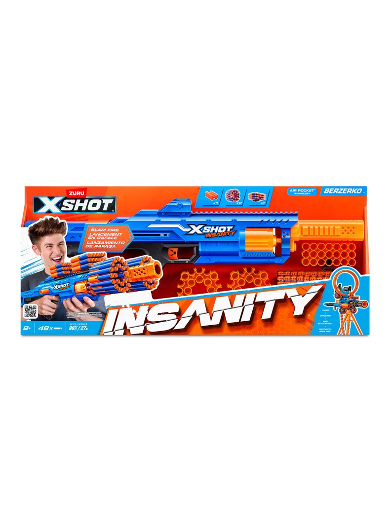 Lanza Dardos Insanity Berzerko con 48 Dardos