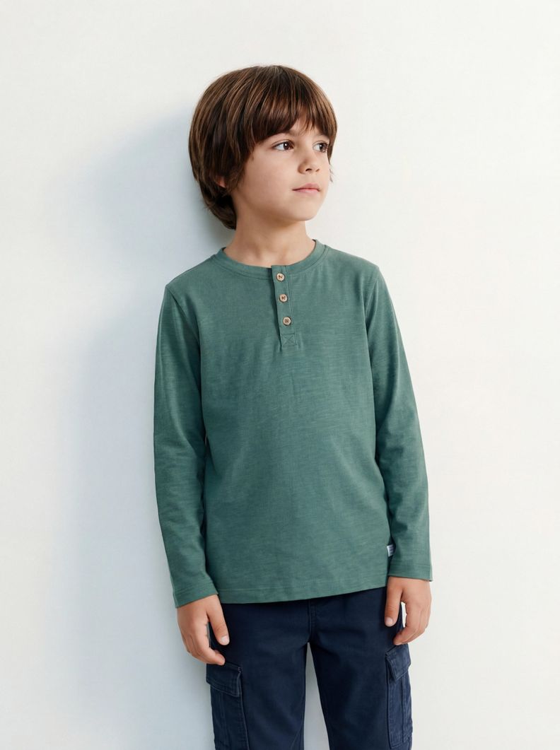 TRIBU POLERA TIPO HENLEY LISA
