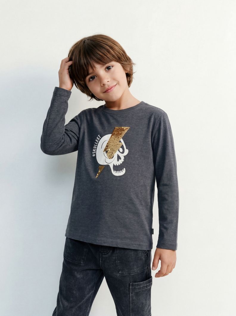 TRIBU POLERA ESTAMPADO Y LENTEJUELAS
