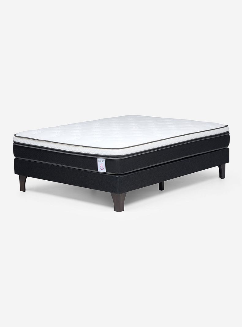 Cama Europea New Style 6 2 Plazas + Almohadas Extra