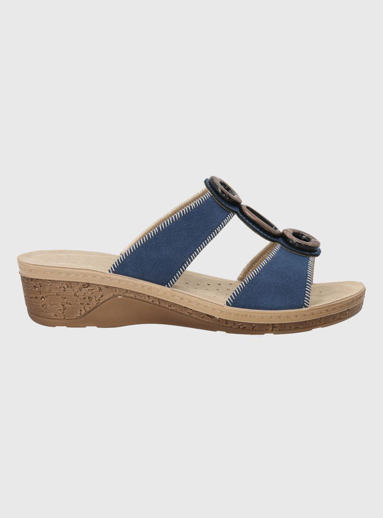 Sandalia Bussana Cuero Mujer
