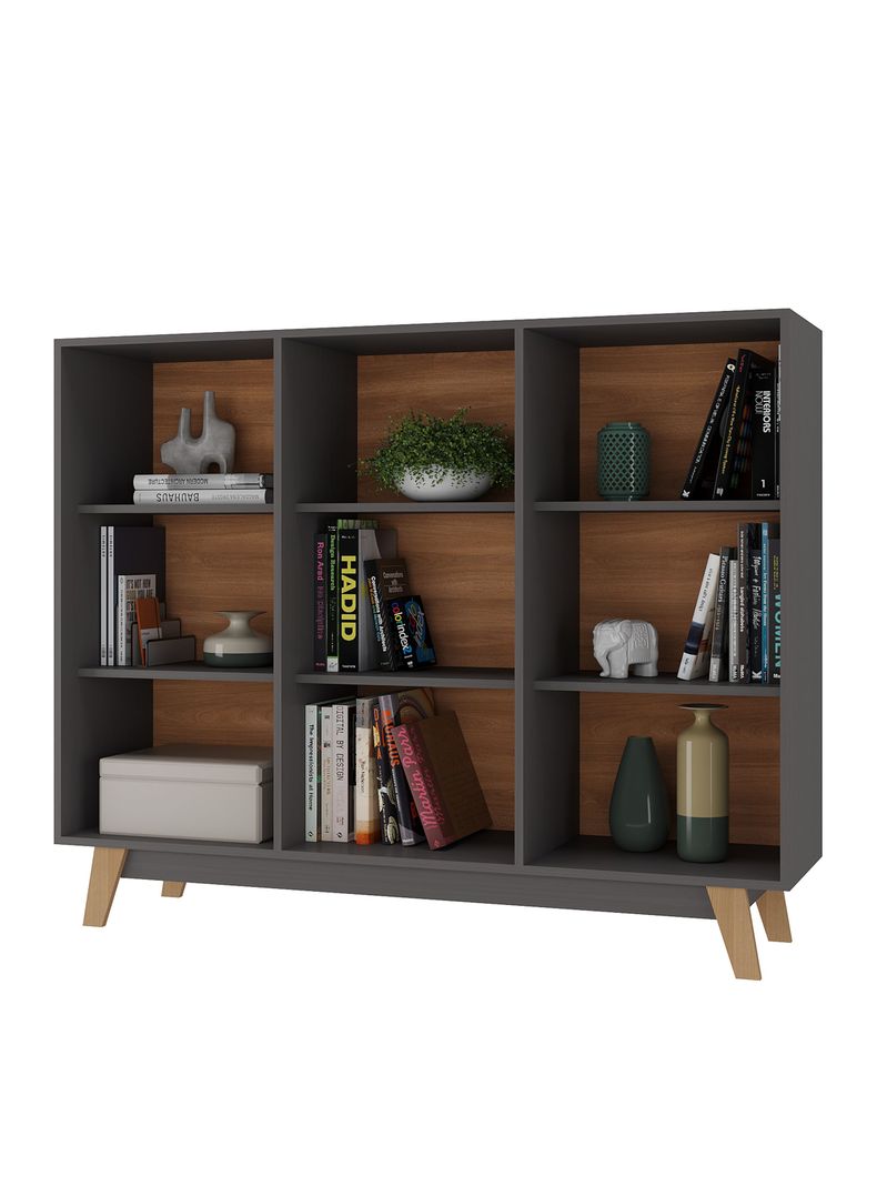 Librero Dina 135x39x5 cm Negro