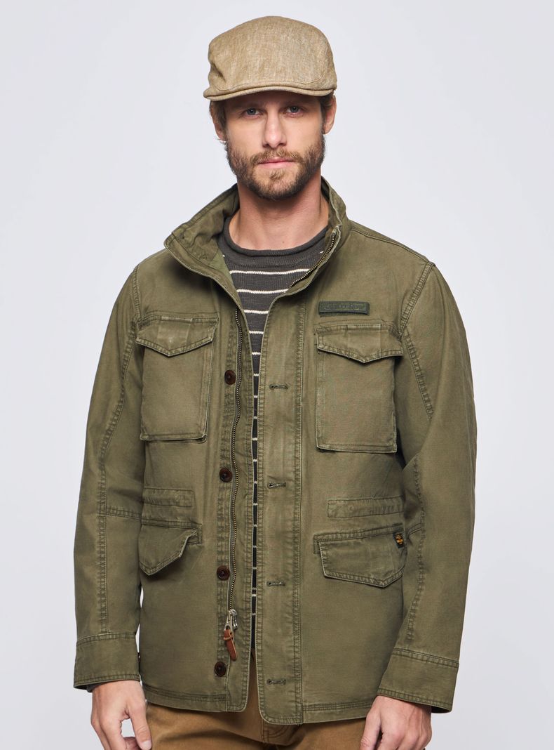 Chaqueta Bolsillos Army Row