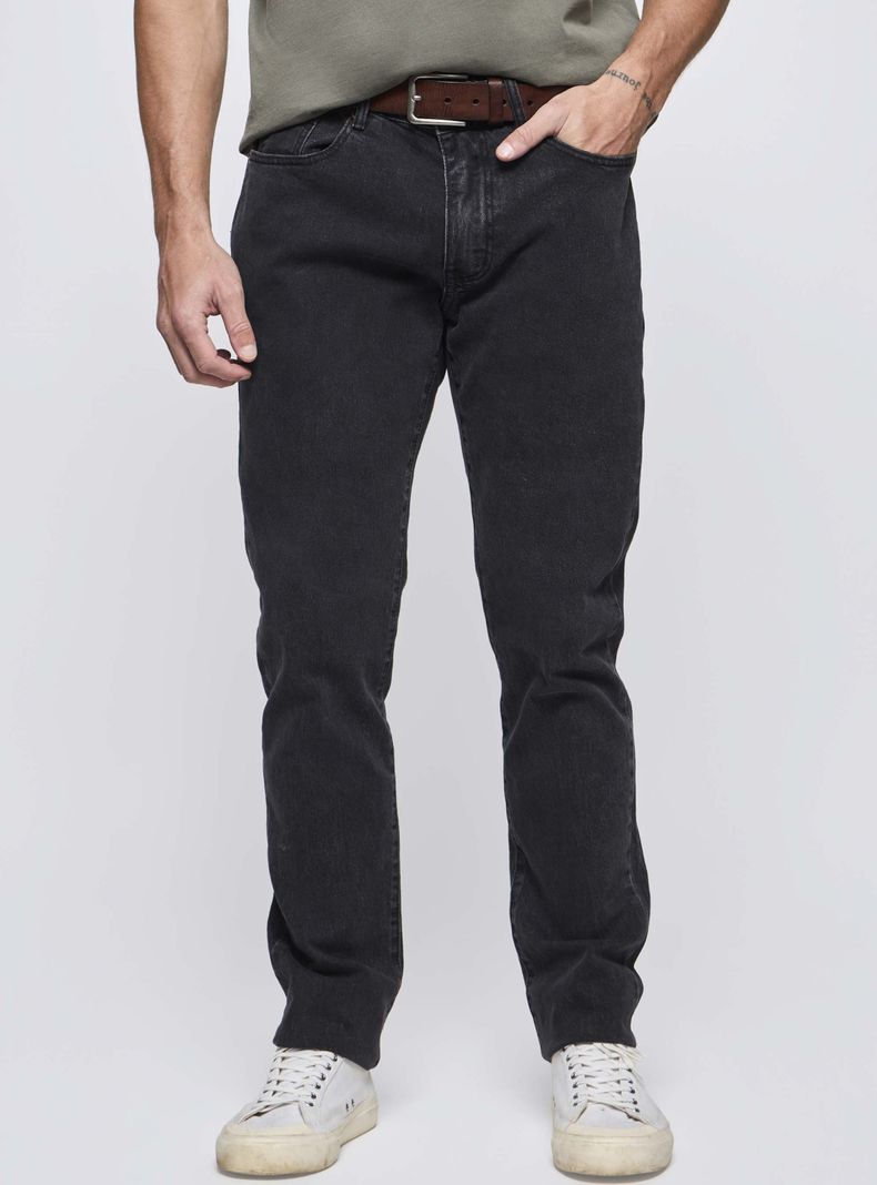 Jeans Regular Liso sin Tiro