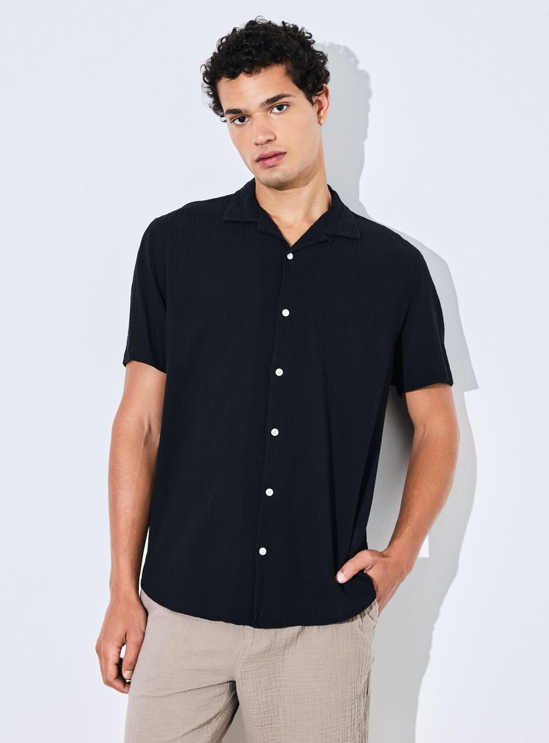 ALANIZ CAMISA MANGA CORTA GARMENT DYED