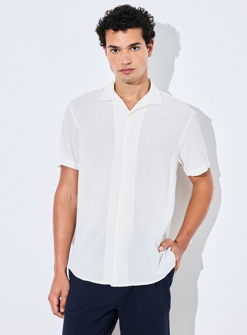 ALANIZ CAMISA MANGA CORTA GARMENT DYED