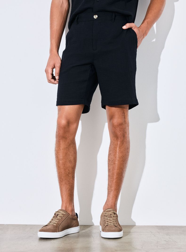 Bermuda Algodón Wrinkle