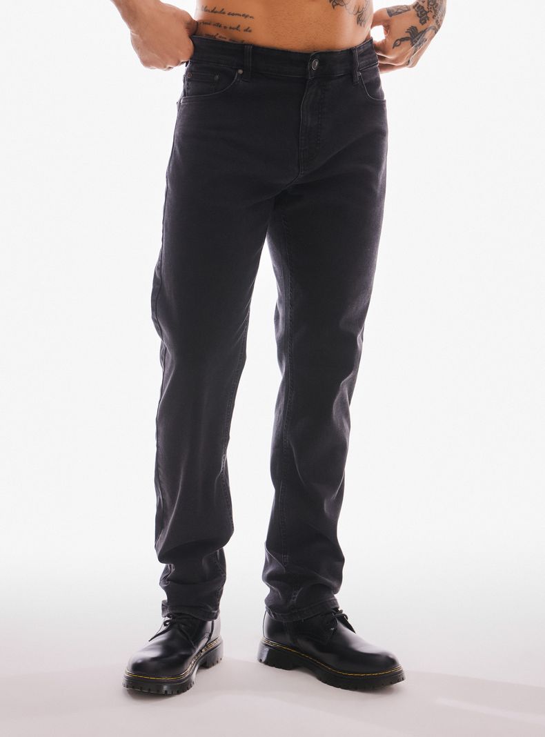 Jeans Slim Fit Liso Elasticado