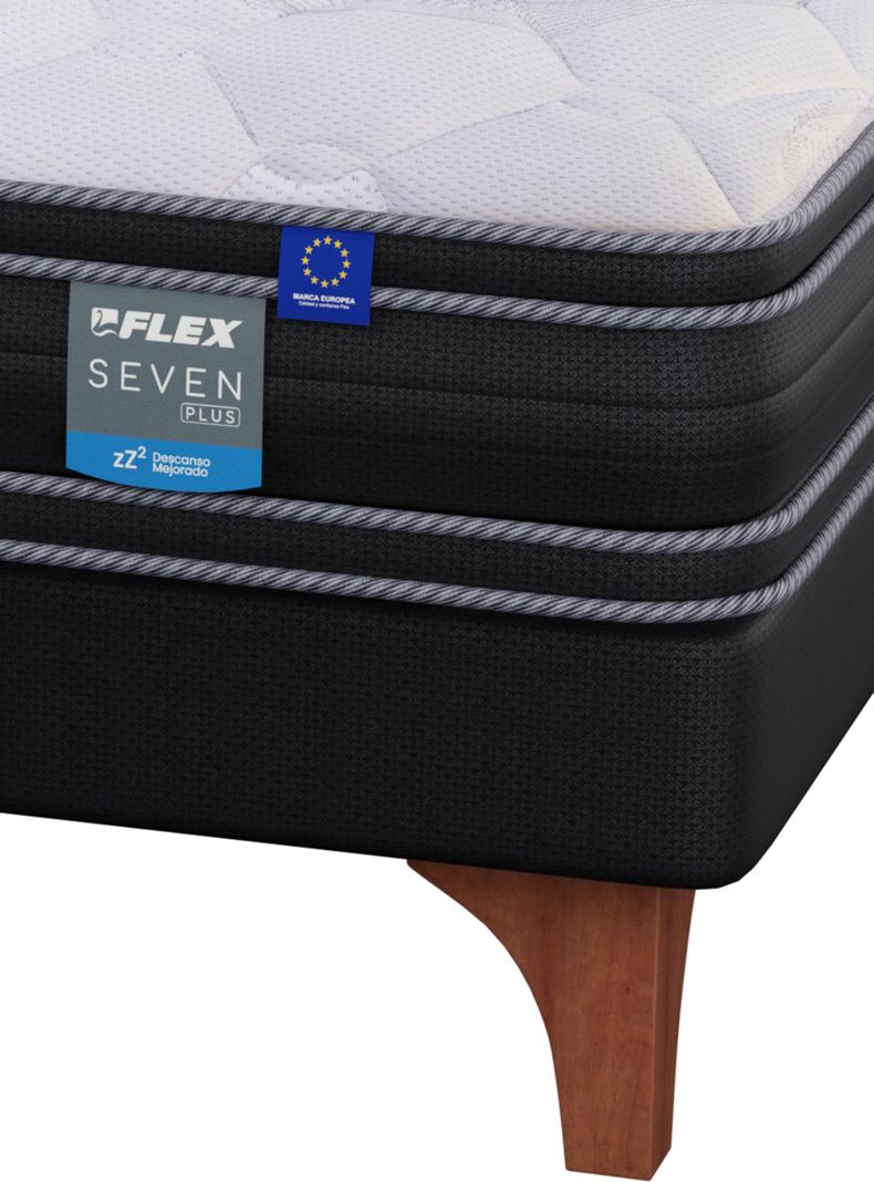 Cama Europea Seven Plus 1.5 Plazas Box-4