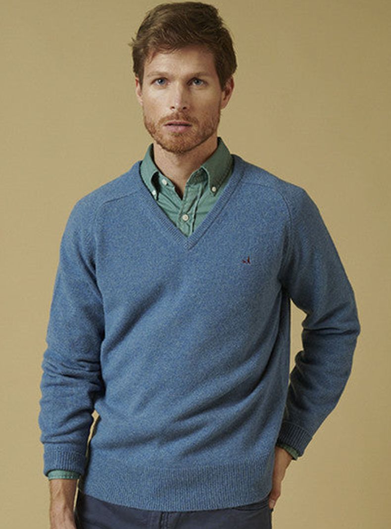 Sweaters Liso Cuello V