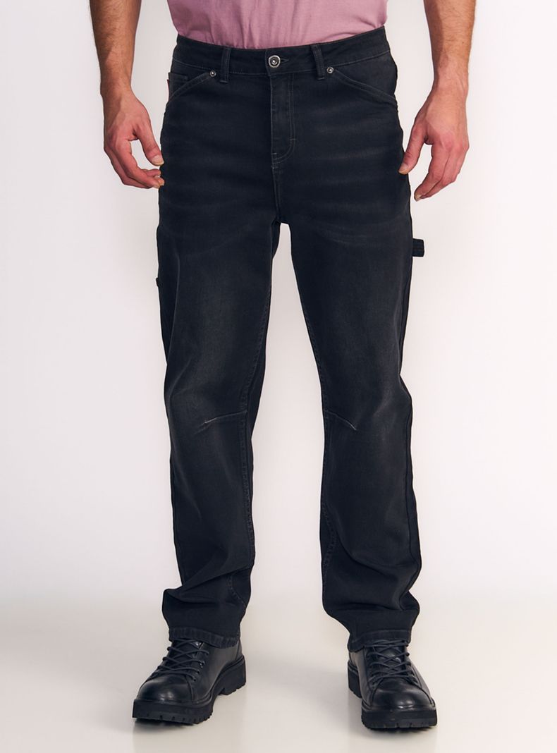 Jeans Relaxed Carpenter Tiro Alto Wide Leg