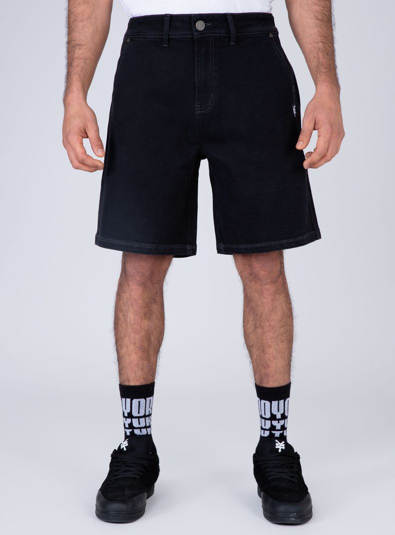 Short Regular Fit Tiro Medio Algodón