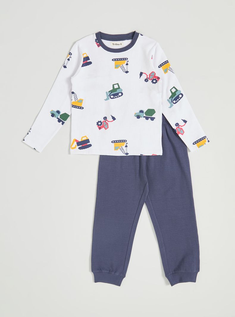 Pijama Estampado Automóviles Niño