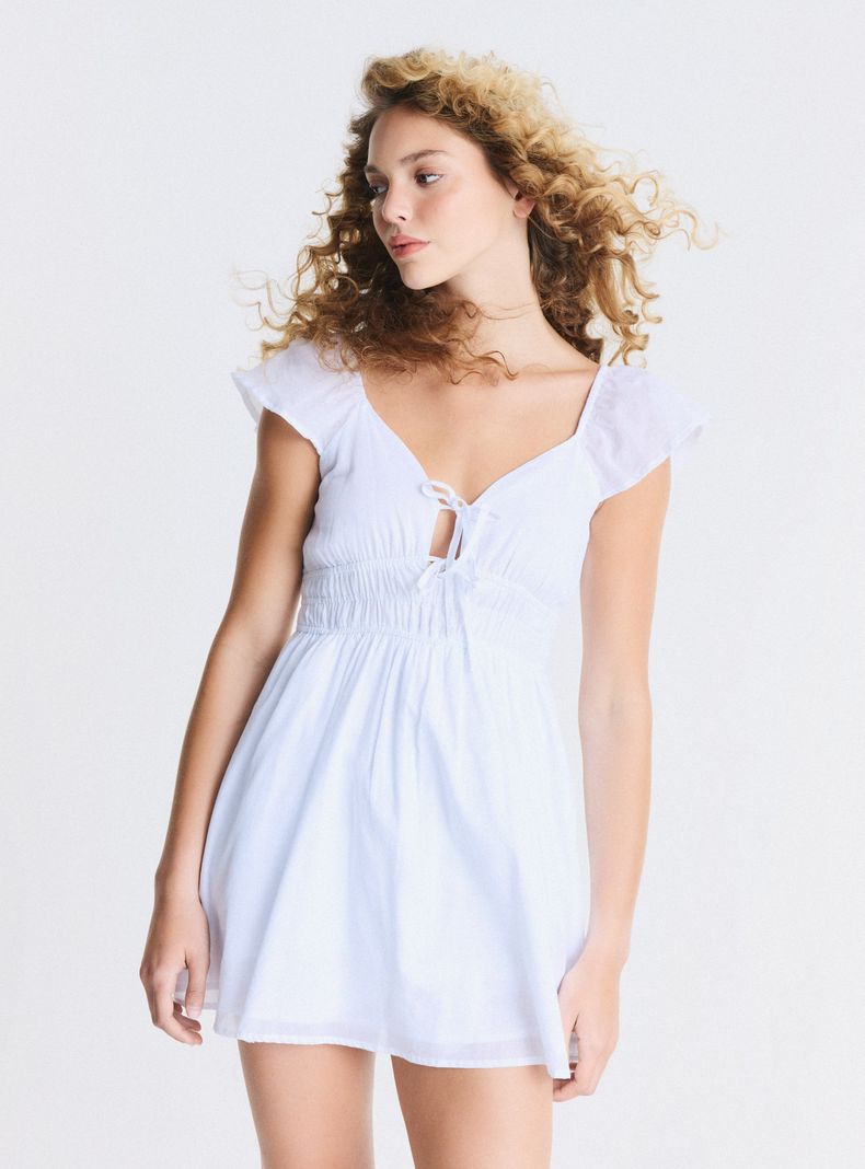 Vestido con Vuelo y Panal