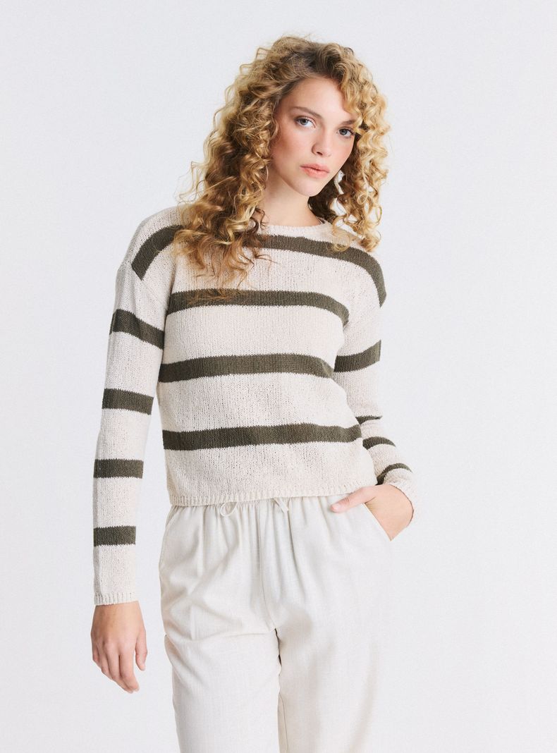 Sweater Holgado Manga Larga