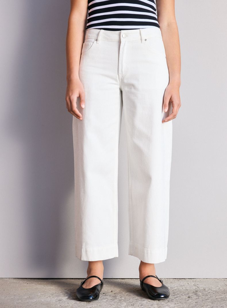 Jeans Wide Leg Crop
