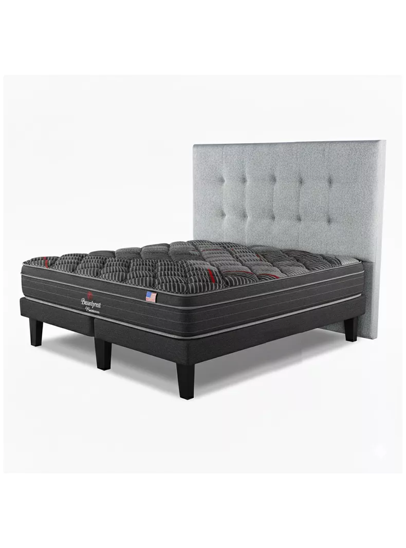 Cama Europea Platinum 2 Plazas + Respaldo